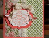 Handmade Card, Stampin Up Vintage Verses - Mothers Day - Birthday - Anniversary
