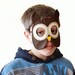 Owl Children Mask, Carnival Animal Kids Mask, Dress up Costume Accessory, Pretend Play Toy for Girls Boys, Toddlers