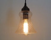 Kelliport. Vintage Seeded Glass Pendant Light