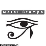 EYE Of HORUS Metal Design STAMP 6mm 1/4" Steel Tool Hand Stamped Jewelry Making Egyptian Symbol of Protection Goddess