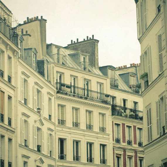 20% SALE Paris photography, Travel Photograph, Paris Architecture, French Art Print - New Year in Paris 8x8 Print