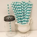 Aqua Sailor Striped Favor Bags - Candy Buffet - Wedding - Birthday - Bridal - Baby Shower, Dr. Seuss party
