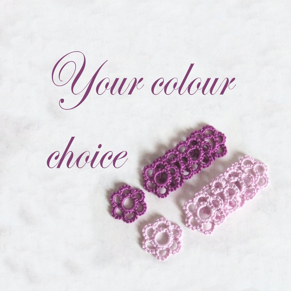 10 Mini Flower Appliques - Your Choice Of Colours - 5 In Each Colour