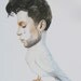 Prince as a dove crying a purple tear print