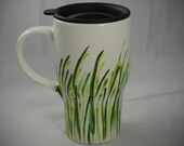 Ceramic Travel Mug with  a Lid