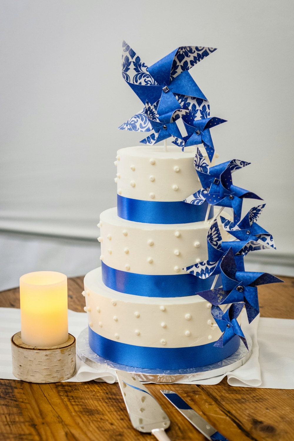 Custom Pinwheel Cake Topper Set of 9 by Rule42
