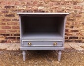 Vintage Nightstand In Elephant gray