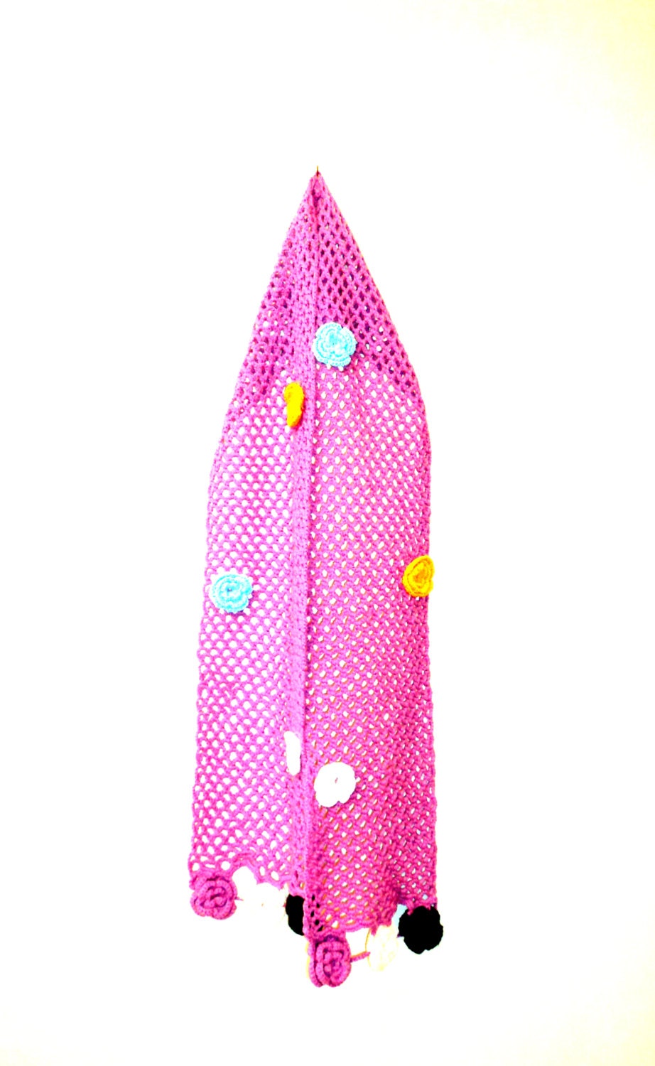 Rose ,Pink ,Wool,Scarf