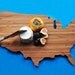 AHeirloom's USA Shaped Cutting Board