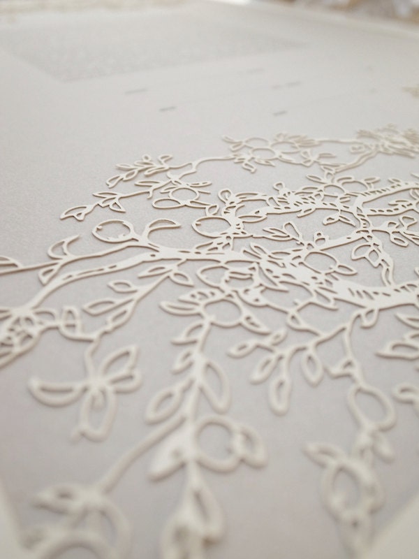 Papercut Ketubah - Branch Frame