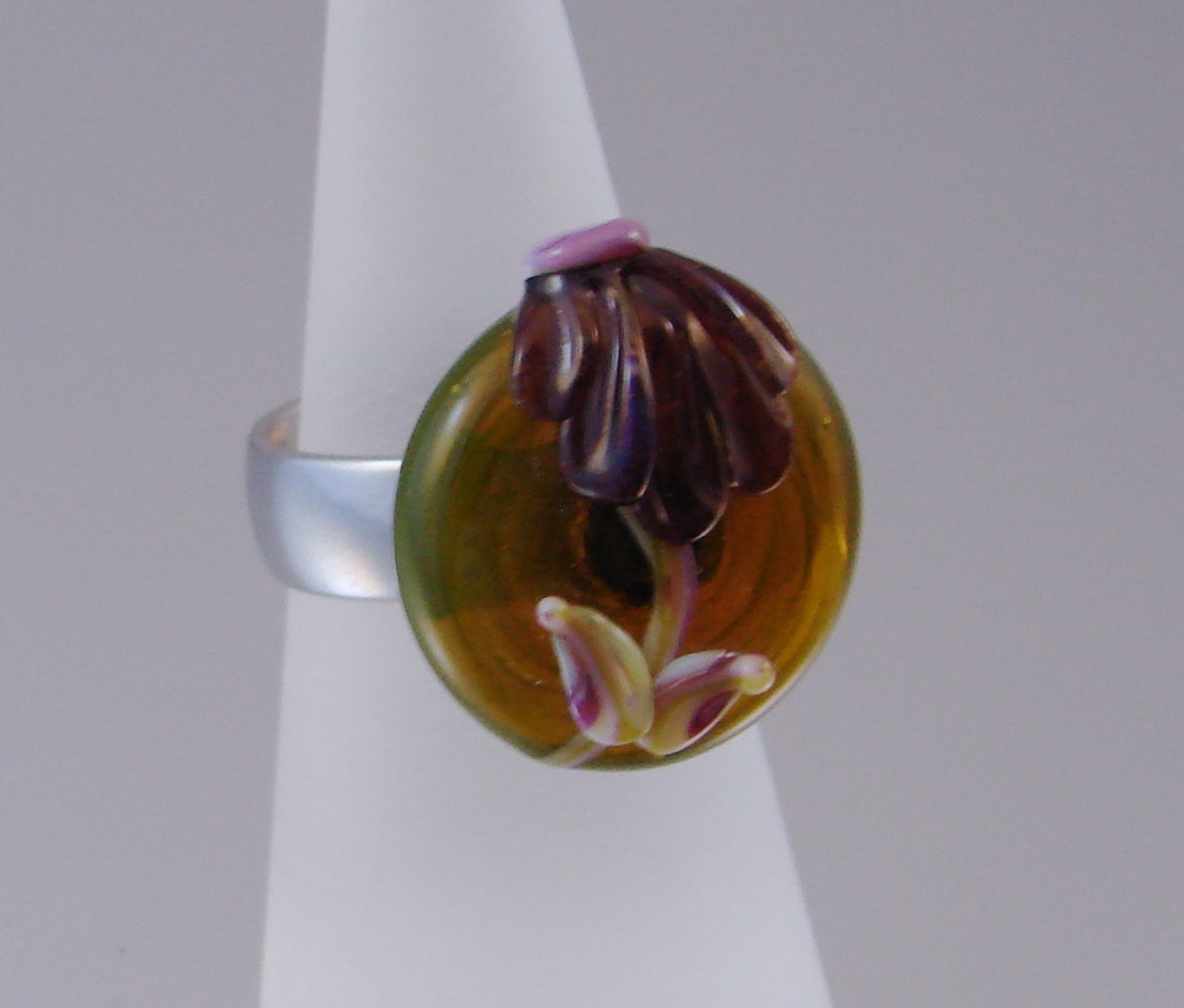 Changeable Ring Topper - Lemongrass Violet