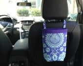 Car Trash Bag AMY BUTLER LOVE Bali Gate Periwinkle, Women, Car Litter Bag, Auto Accessories, Auto Bag, Car Organizer