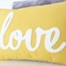 Yellow Love PIllow - Home and Living / Decor and Housewares