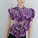 Ruffle Lace Lilac Violet Purple Freeform Crochet Shawl / Wearable Art / OOAK