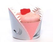 Shark Attack Printable Cupcake Wrapper