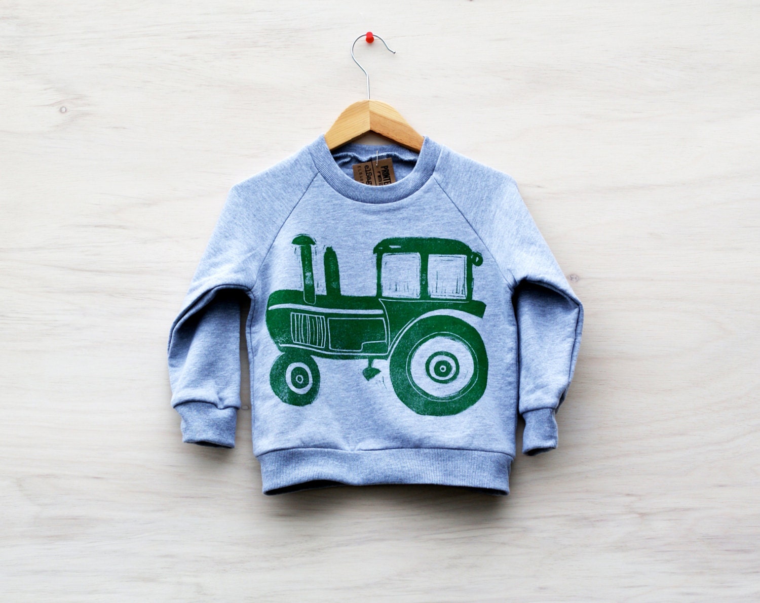 Tractor crewneck sweatshirt, little kids/youth