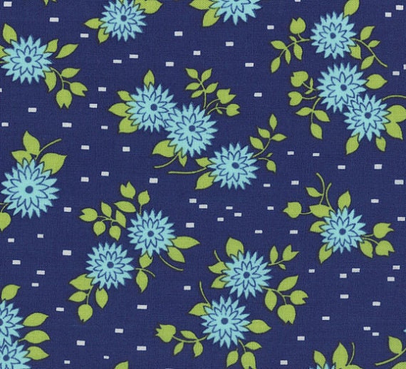 Happy Go Lucky by Bonnie and Camille for Moda Fabrics, Mum Navy 1/2 yard total