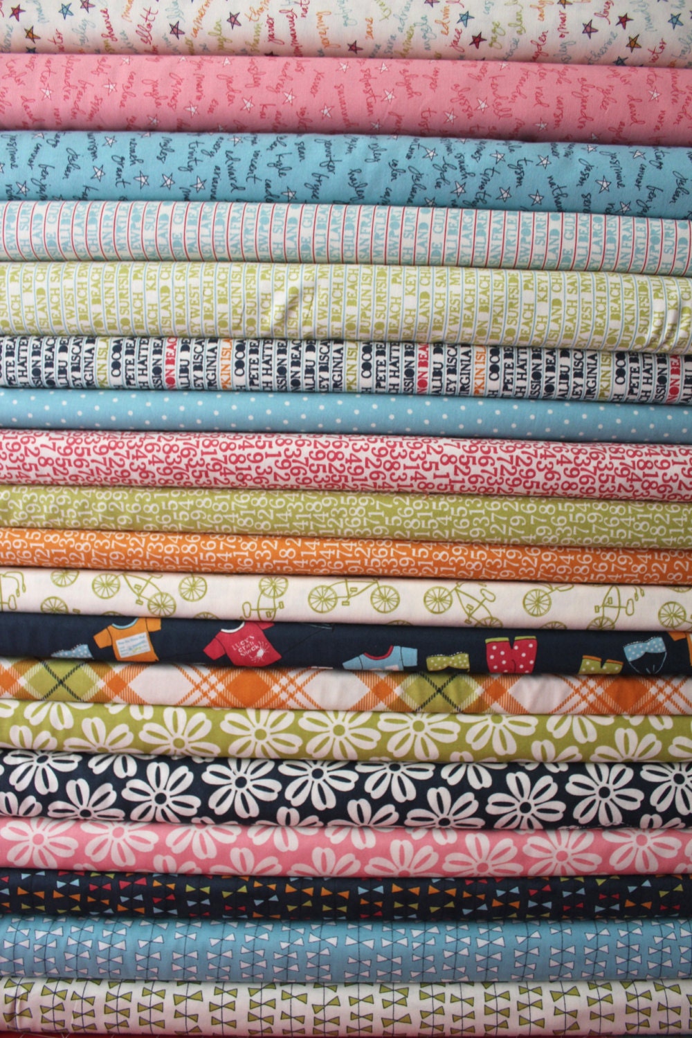 Lucy's Crab Shack by SweetWater for Moda, In Stock fabrics Fat Quarter Bundle- Pick 19 Fat Quarters, PSF special