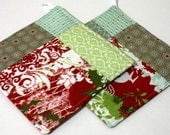 Holiday, Winter Quilted Potholder Set