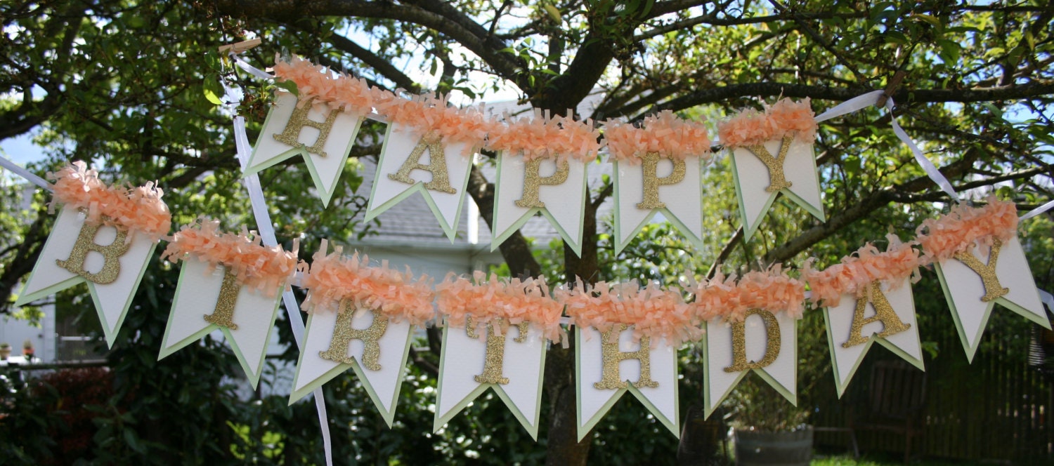 Happy Birthday Banner - Birthday Decoration - Birthday Garland - Birthday Photo Prop