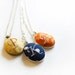 Bridesmaids Wedding Personalized Necklace Initial Embroidered Gift Ideas Customize Your Pendant