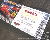 Cars Custom PRINTABLE Birthday Invitation