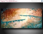 ART PAINTING SALE abstract art Painting Original large Original Painting 24 X 48 Inches ------- Textured--- --blue---restructured Jmjartstu