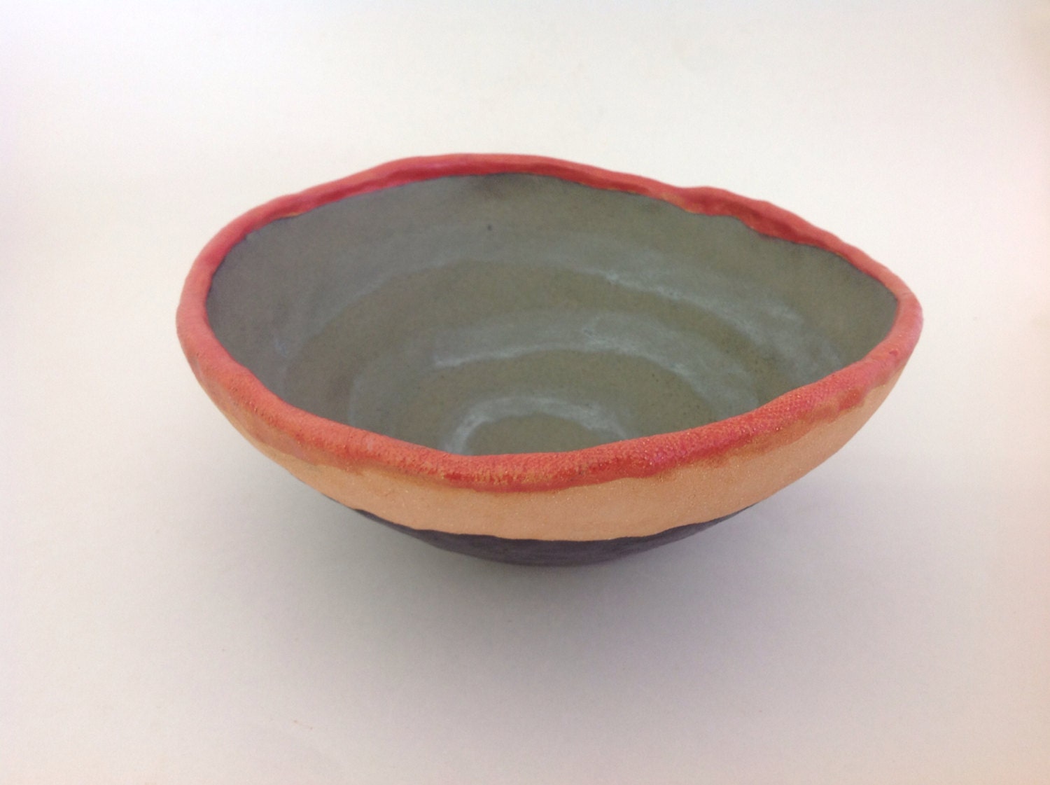Spiral - handmade ceramic big bowl