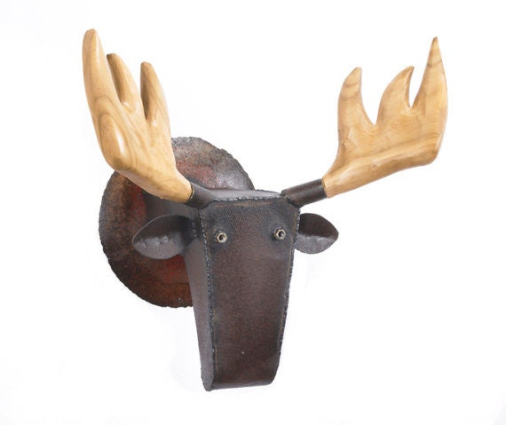 Art Metal Wall Sculpture Moose Head