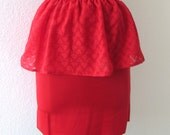 Peplum Heart Skirt