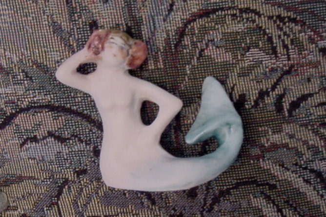 Mermaid Figurine - fancy blue tail
