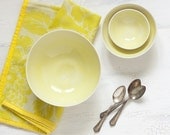 Nesting Bowls in Yellow (small set)