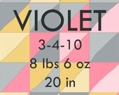 Personalized Geometric Art Print with Name and Birth Statistics- 8 x 10 or 5 x 7