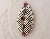 Burlesque Feather Bindi - swarovski belly dance crystal bindi