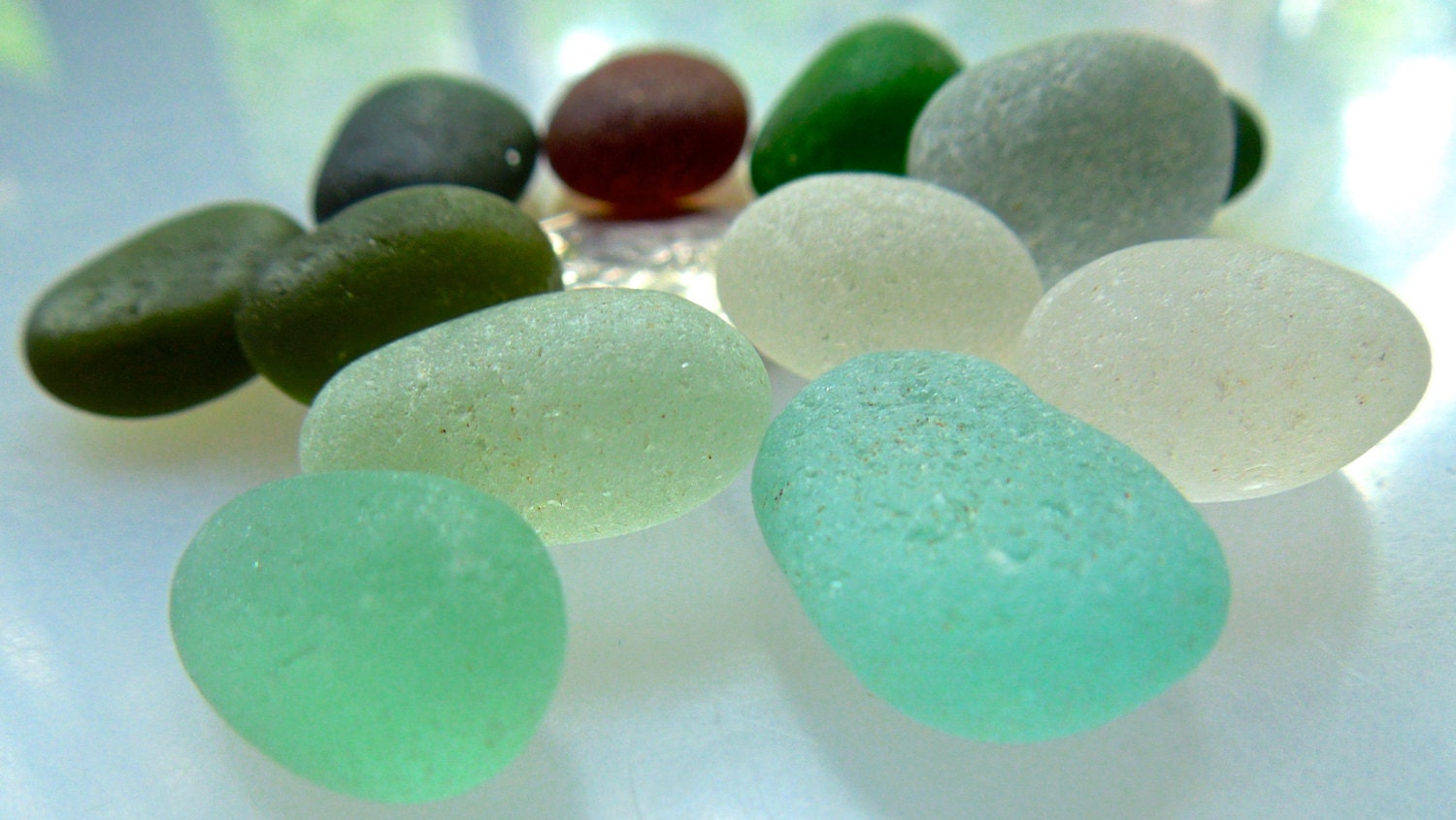 Sea Glass or Beach Glass of HAWAII JELLYBEAN Sea Glass EGGS only 38 dollars in my Etsy shop