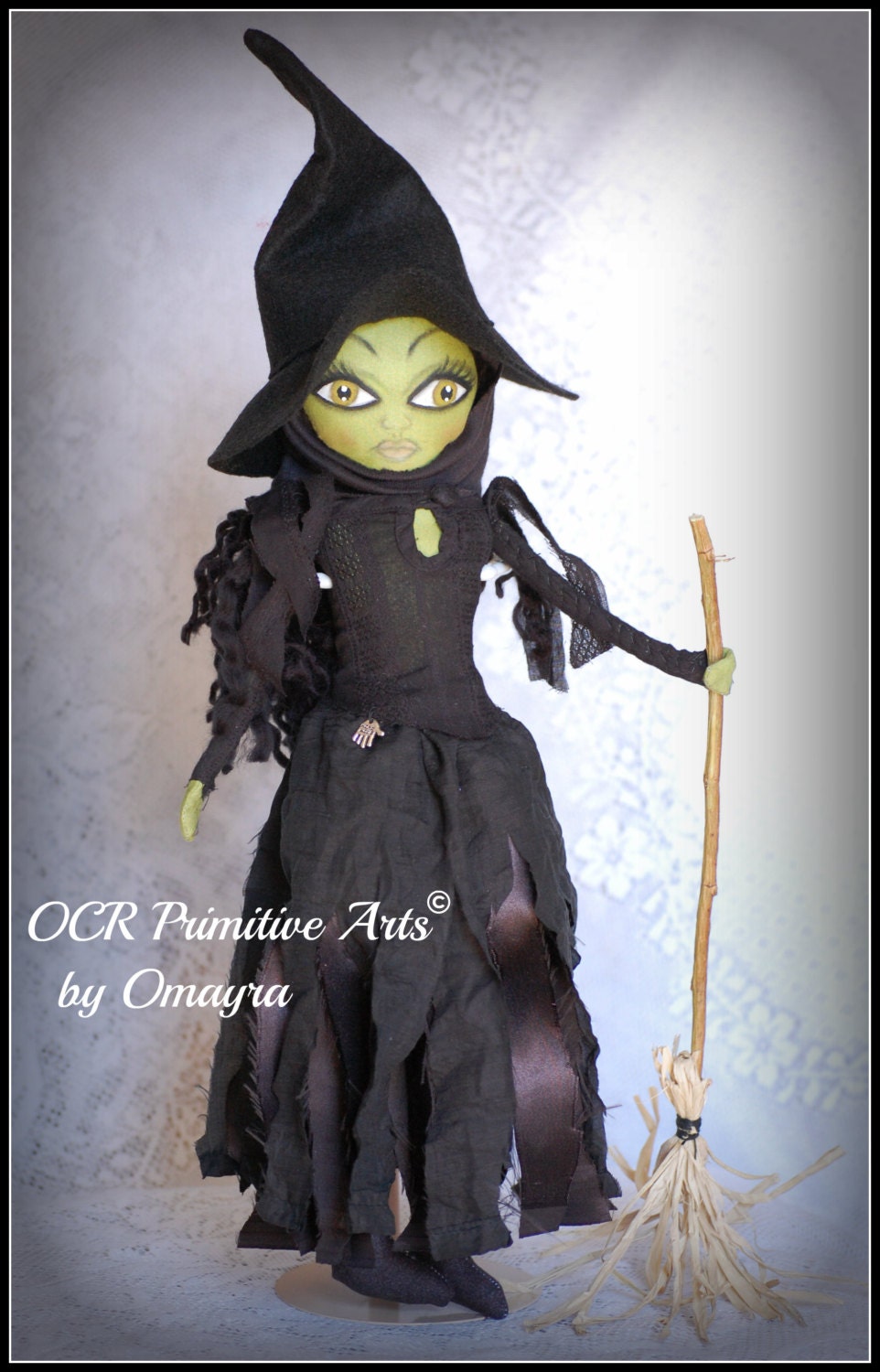 ON SaLe  SaLe  -- The Wicked Witch of the West Inspired  Textile Art -- SaLe  SaLe