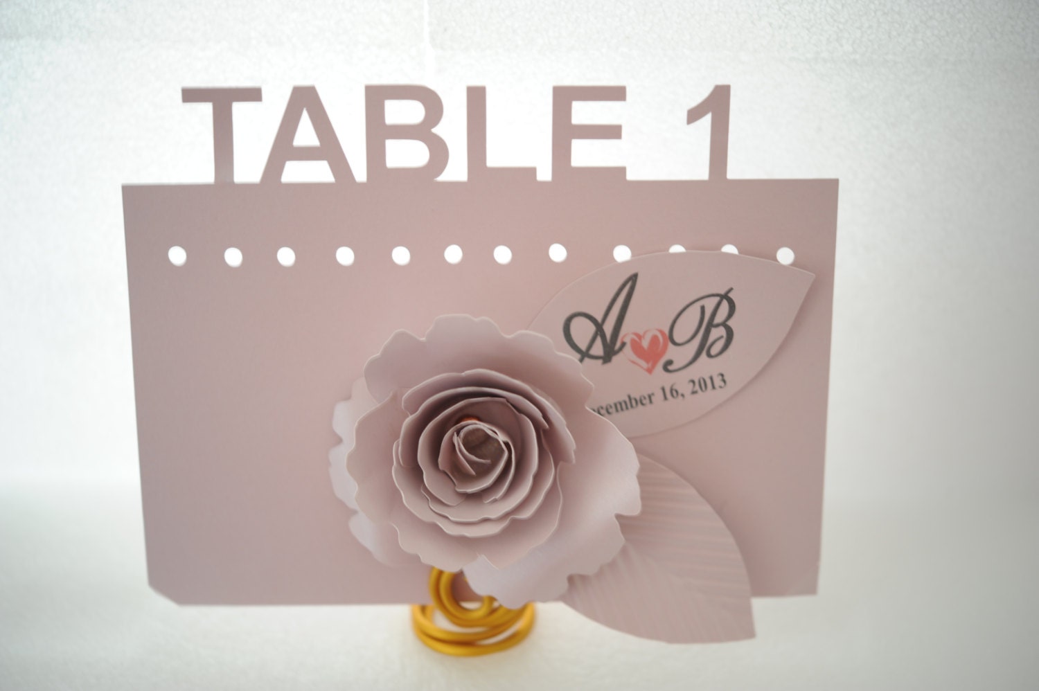 Table Card Number