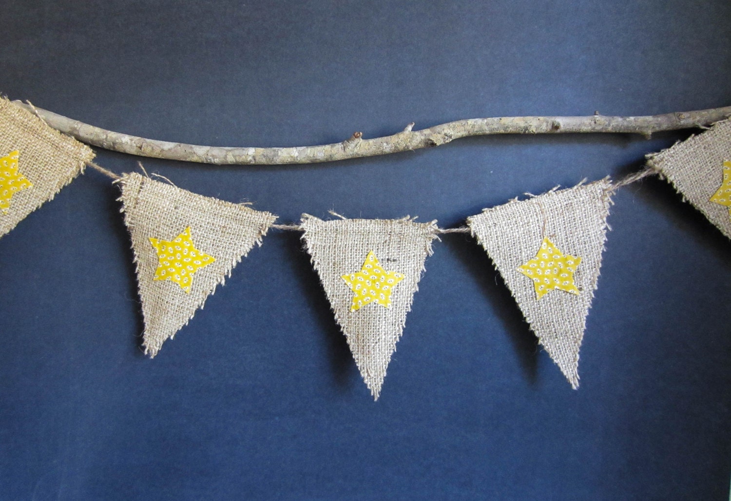 Summer stars pennant banner