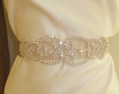 Wedding Sash, BROOKE, Bridal Sash, Crystal Sash, Rhinestone Sash, Bridal Belt, Bridesmaid Sash