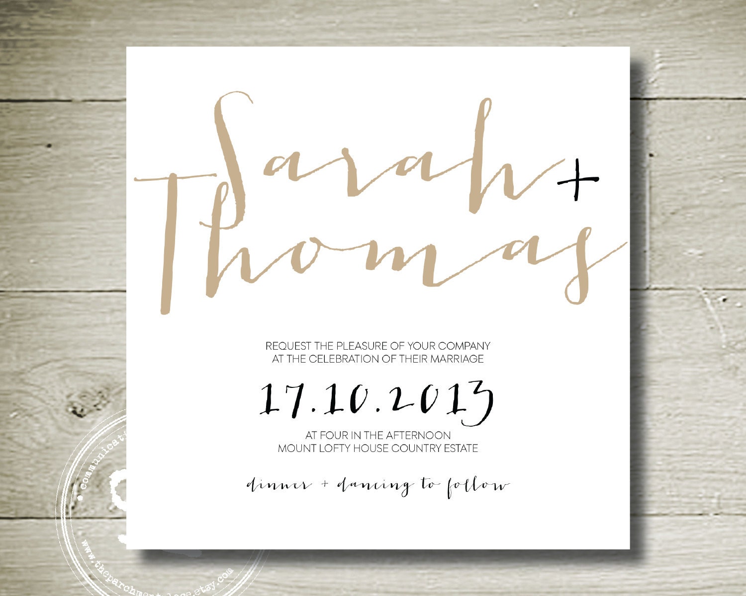 CHELSIE - Custom Personalised Printable Invitation