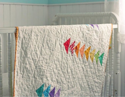 SALE Modern Baby Quilt