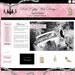 Premade Boutique Web Site Package, ecommerce website, Web Design, OOAK Custom Vintage Diamond Jewelry Chandelier pink black chic