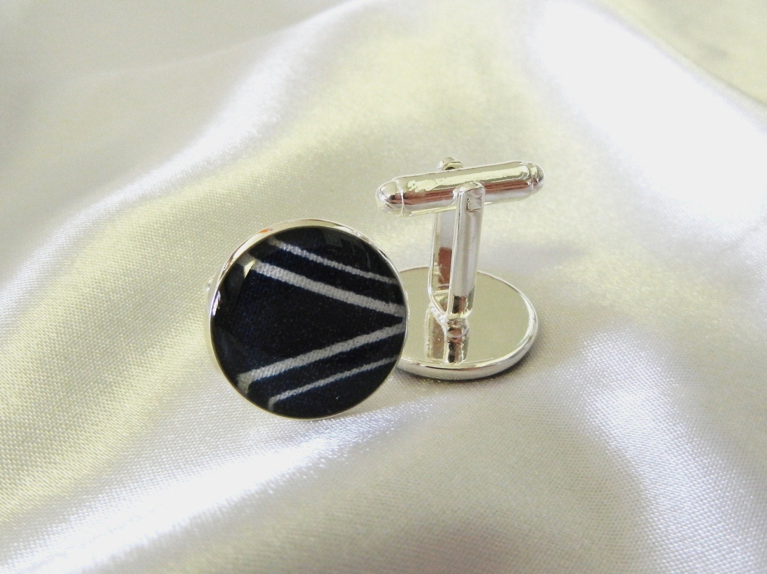 Dallas Cowboys Cufflinks NFL Football Fabric