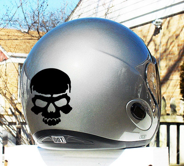 Skull Hyper Reflective Decal Motorcycle by SewardStreetStudios