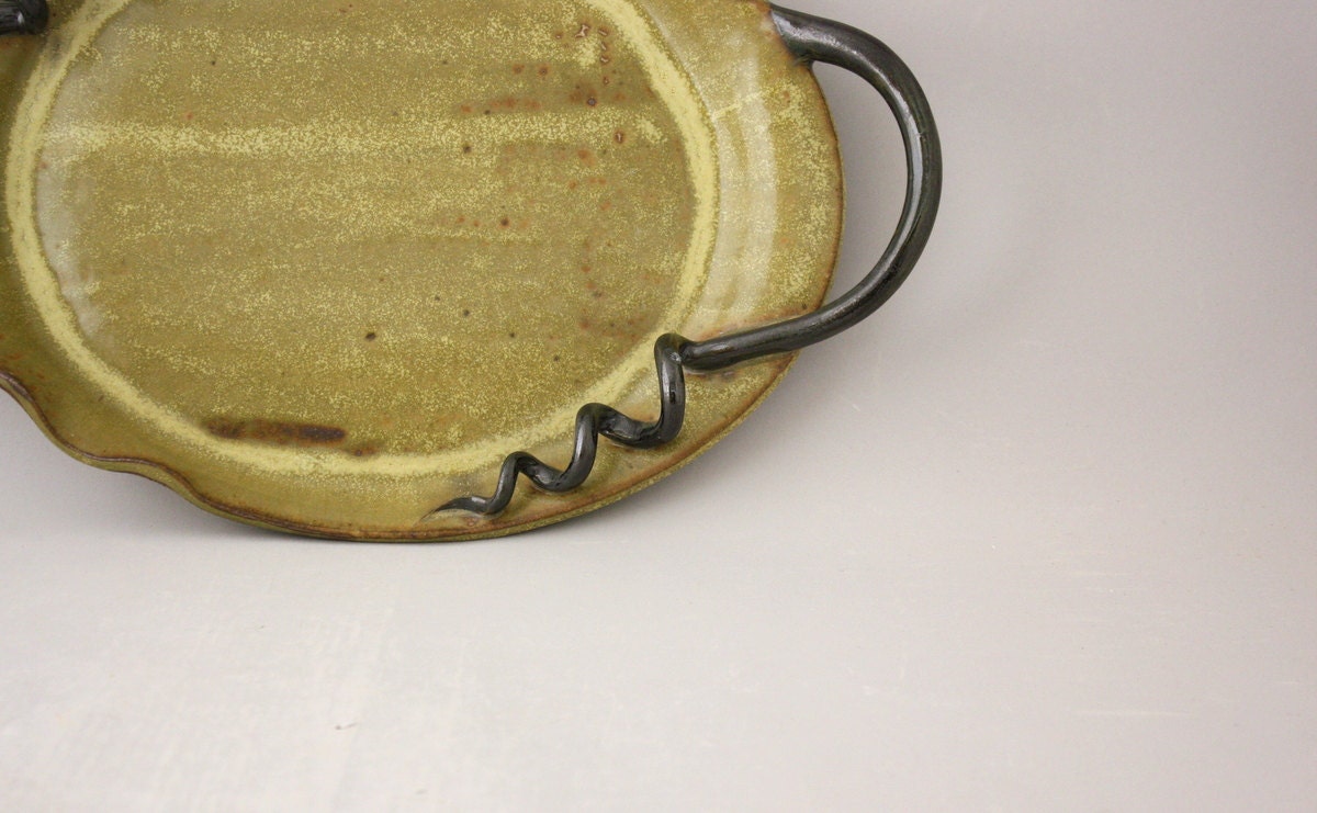 SALE Serving Platter, Tray in Honeycomb by Nstarstudio