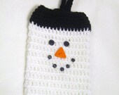 Crochet Snowman Plastic Bag Holder Walmart Bag Holder