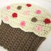 Sprinkle Cupcake Oven Mitt Pot Holder Crocheted