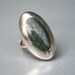 Vintage Taxco Mexico Sterling Silver 925 Snakeskin Jasper Modernist Ring