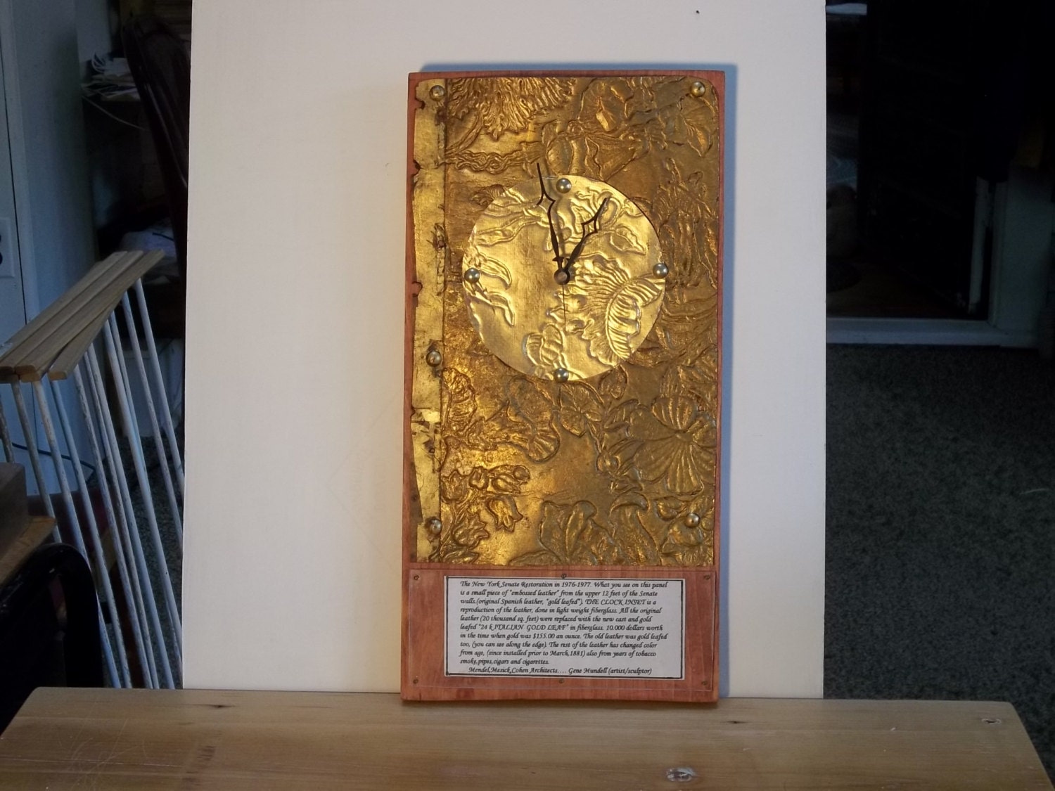 NYState (Restoration Clock) 24k Gold Leaf