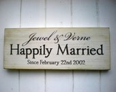 Custom Name Commemorative Wedding Sign